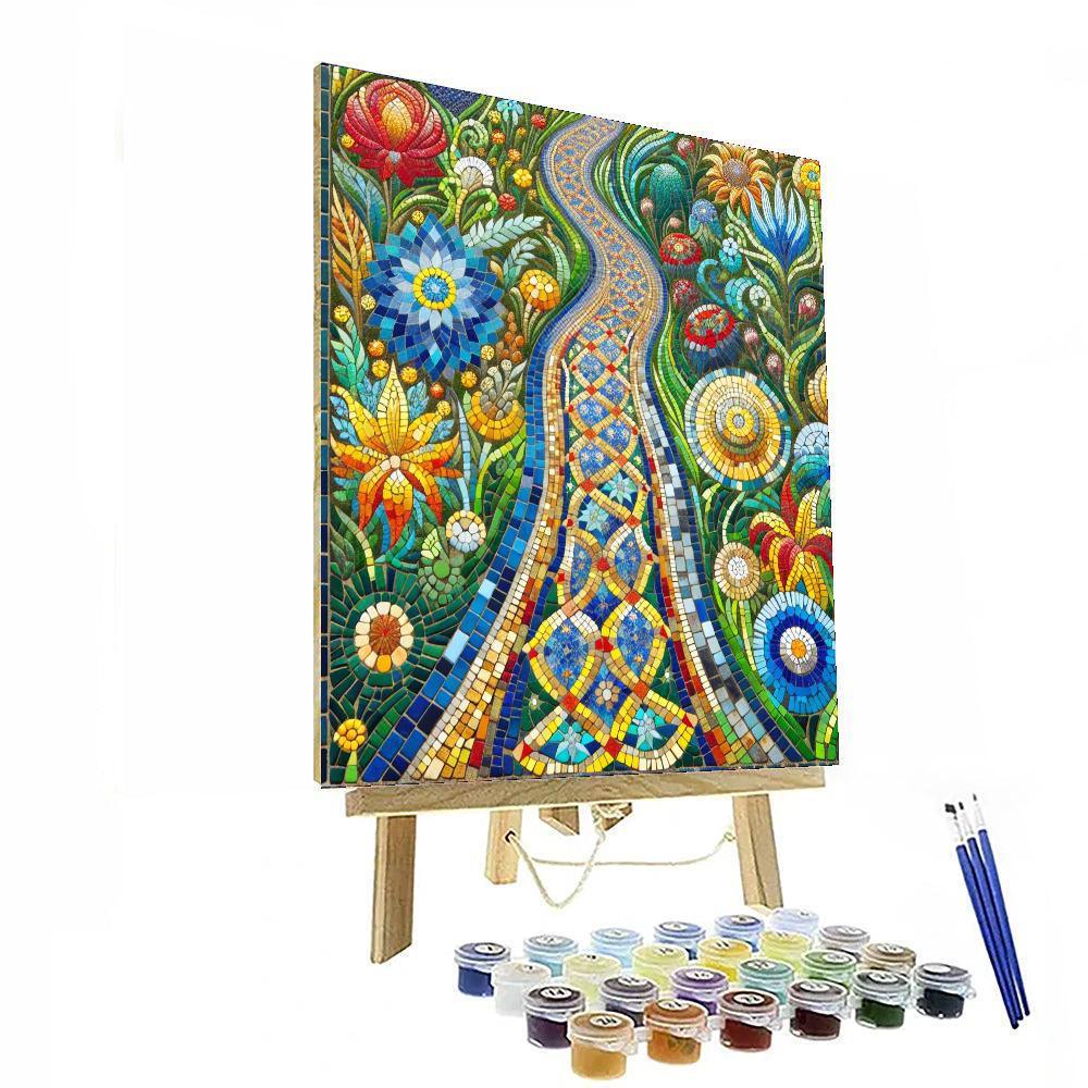 Mosaic Garden Path - DIY Painting By Numbers Kit – Artistry Rack