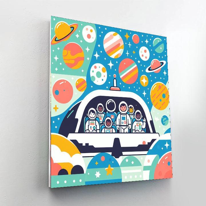 Space Expedition Team Painting By Numbers Kit