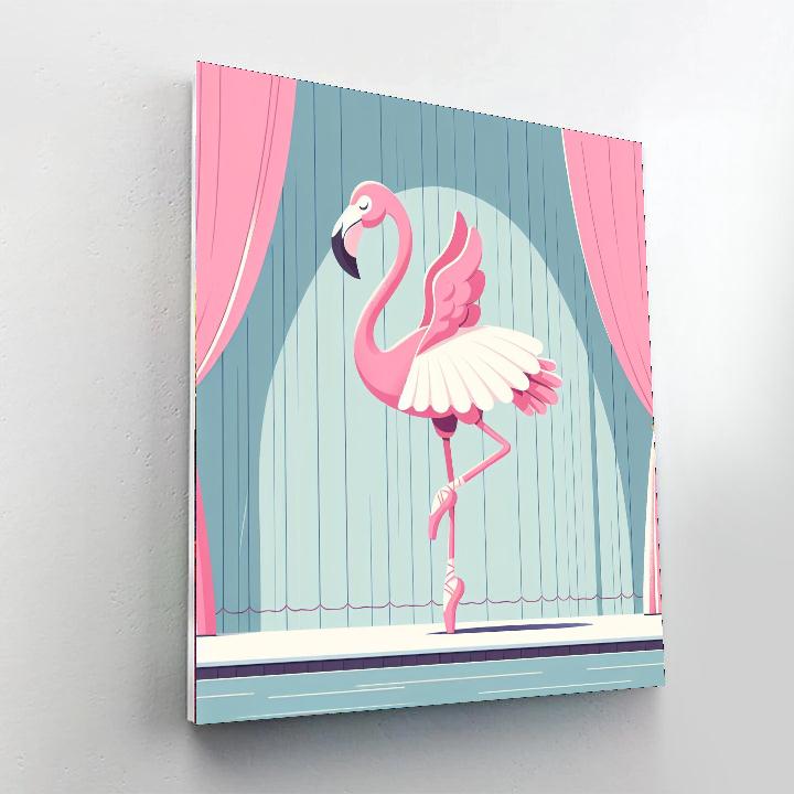 Ballet Dancing Flamingo Numbered Painting Kits