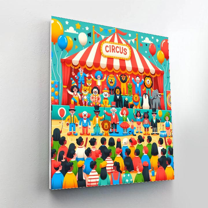 Fantastic Circus Fun Number Painting