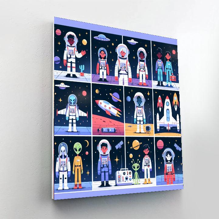 Rocket Adventure Blast Off Painting By Numbers Kit