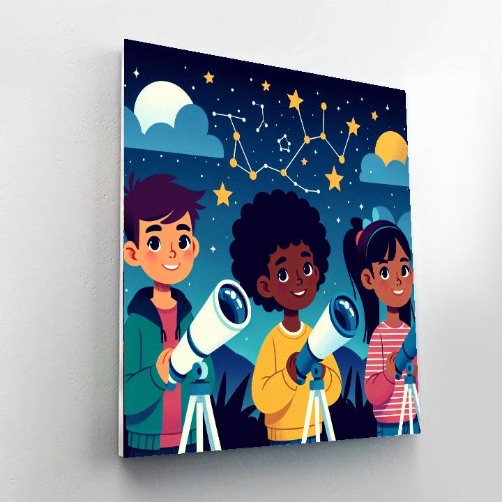 Starlight Astronomy Adventure Painting By Numbers Kit