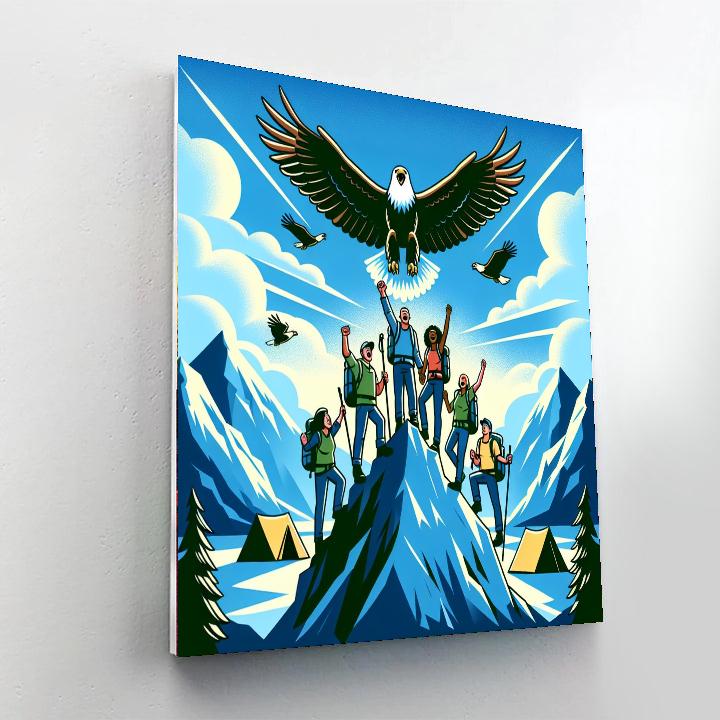 Mountain Top Adventure Number Painting