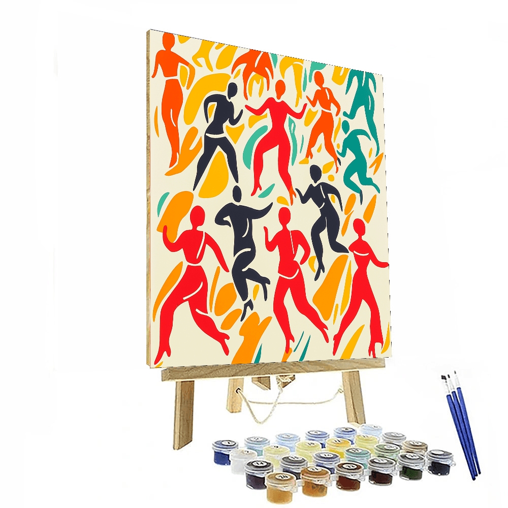 Matisse Inspired Dancing Silhouettes - DIY Painting By Numbers Kit
