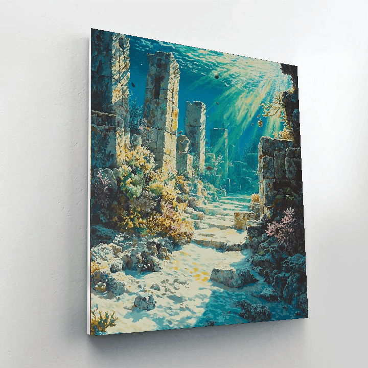 Isla Mujeres Underwater Museum - Mexico Numbered Painting Kits