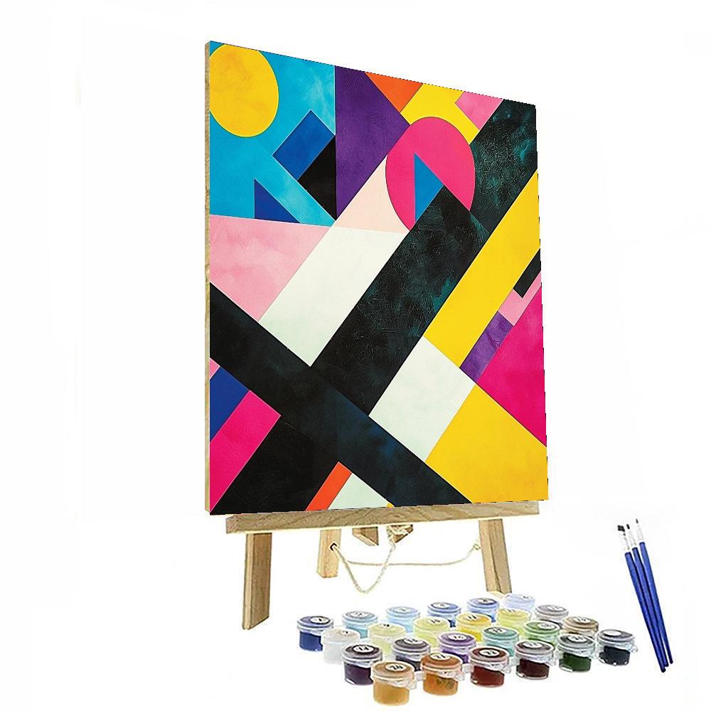 Kazimir Malevich Inspired Dynamic Interaction  Paint By Color