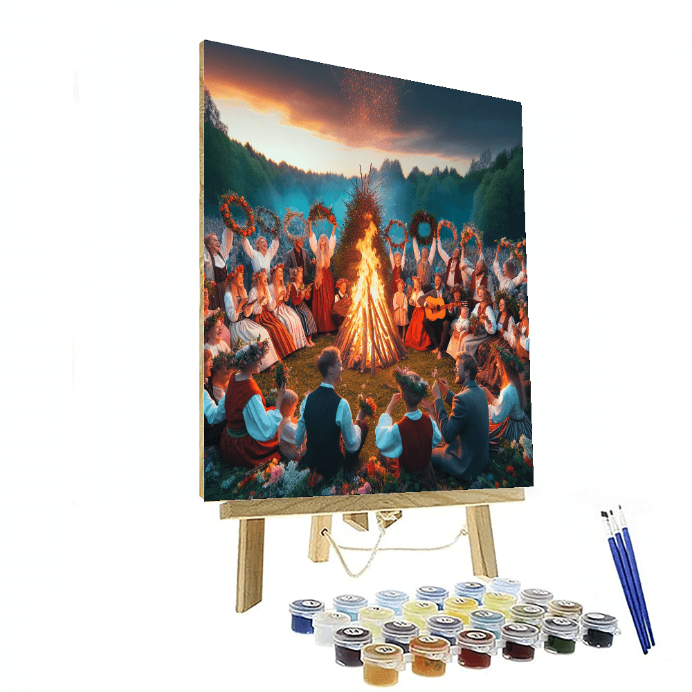 Midsummer Festival - Estonia DIY Paint By Numbers