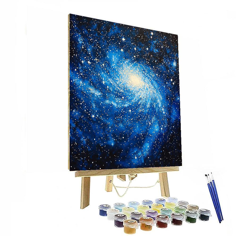 Georges Seurat Inspired Galactic Symphony Of Stars  Paint By Numbers Art