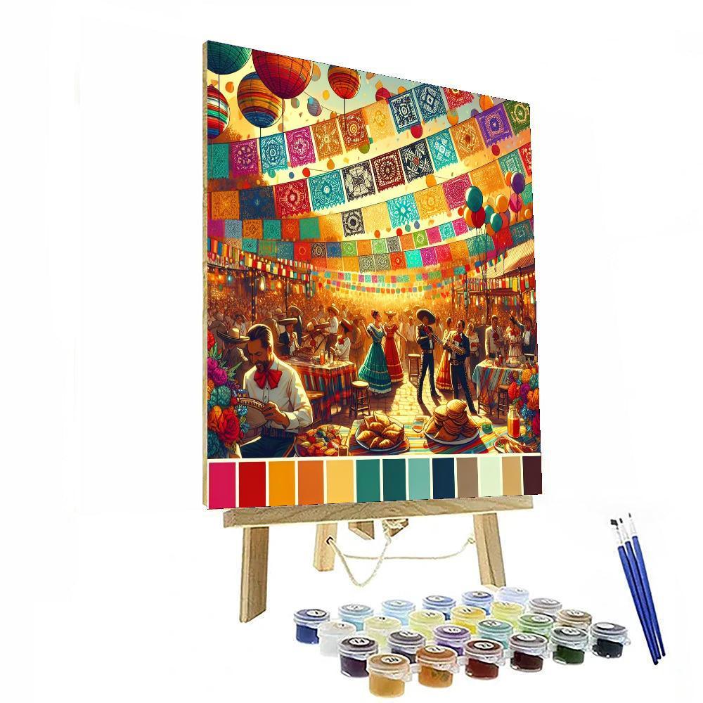 Lively Fiesta Celebration Paint By Numbers Kits