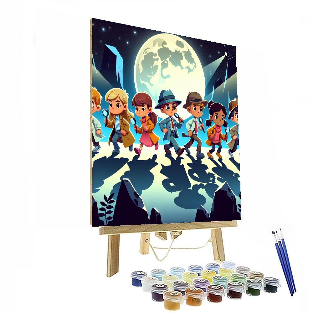 Moonlight Detective Agency Painting Number Kit