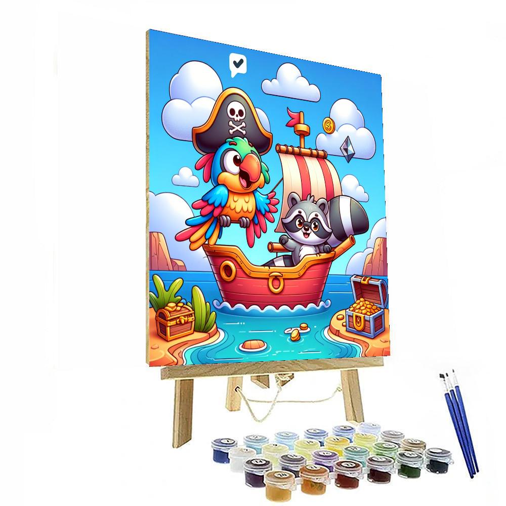 Pirate Pals Treasure Hunt Paint By Number