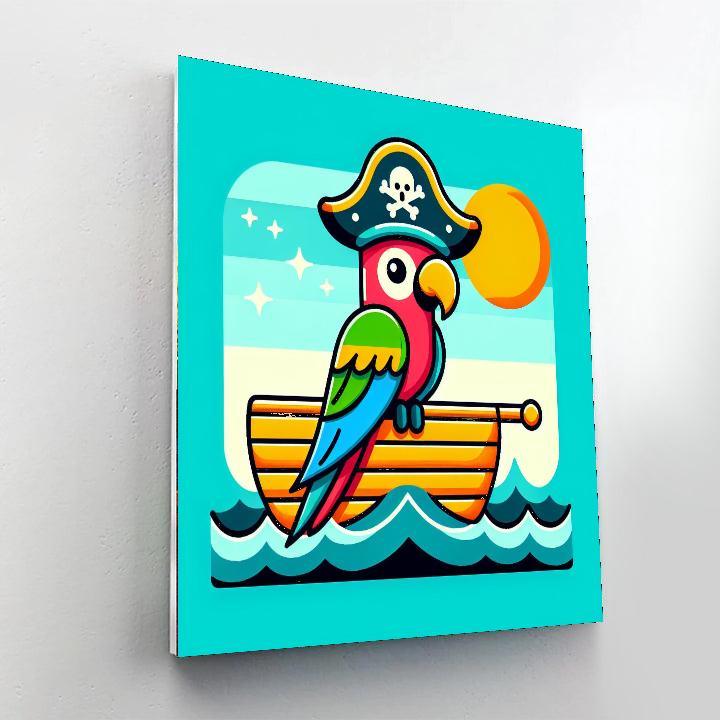 Pirate Parrot Expedition Paint By Numbers Art