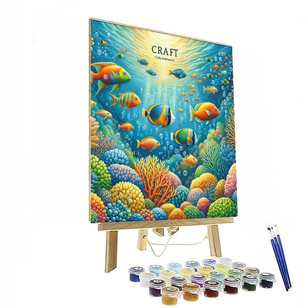 Charming Underwater Symphony Painting Number Kit