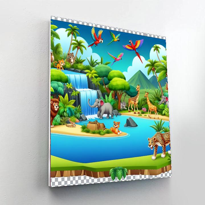 Adventure Island Safari Paint By Numbers