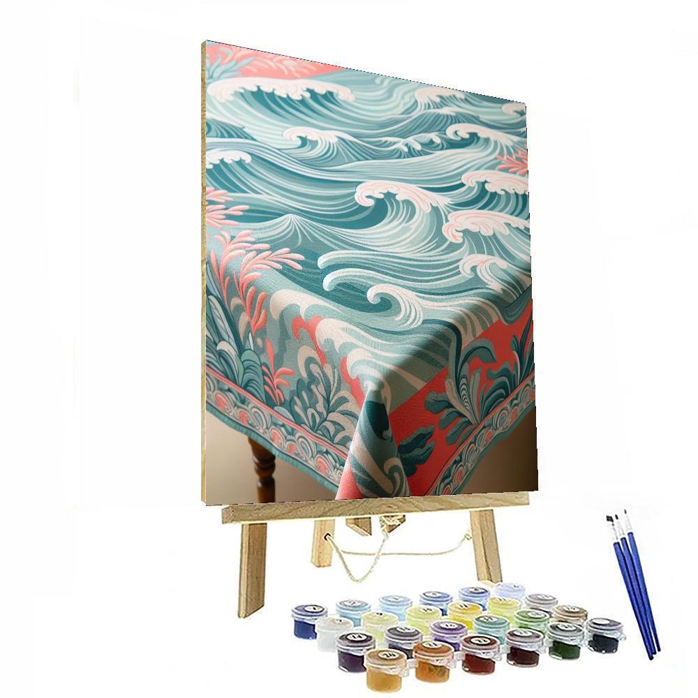 Coral Bay Tablecloth Painting Number Kit