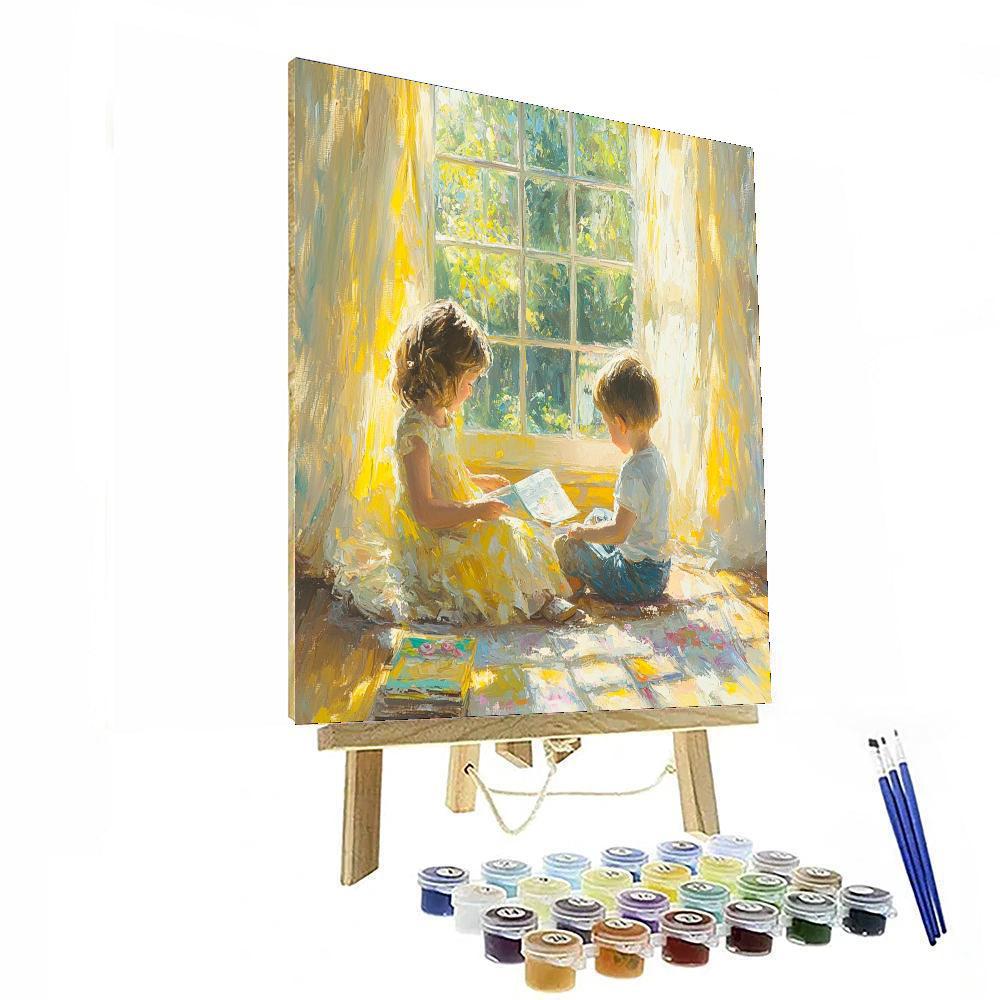 Playful Morning Light DIY Paint By Numbers