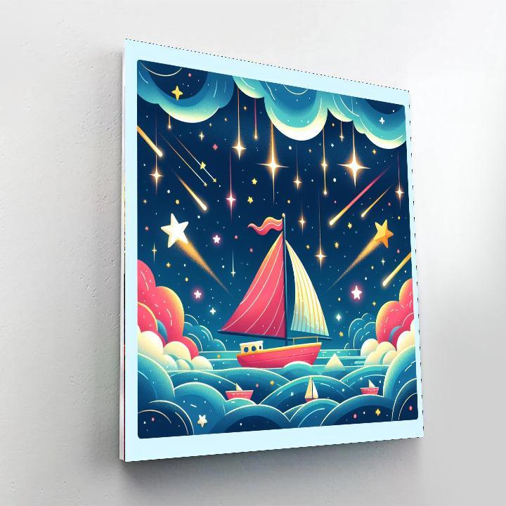 Stellar Sailboats Painting By Numbers Kit