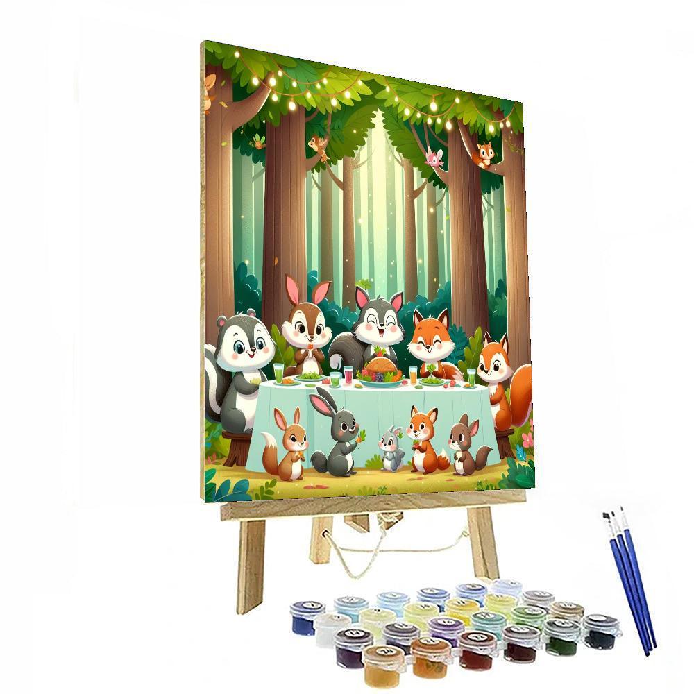 Forest Feast Festivities Painting By Numbers Kit