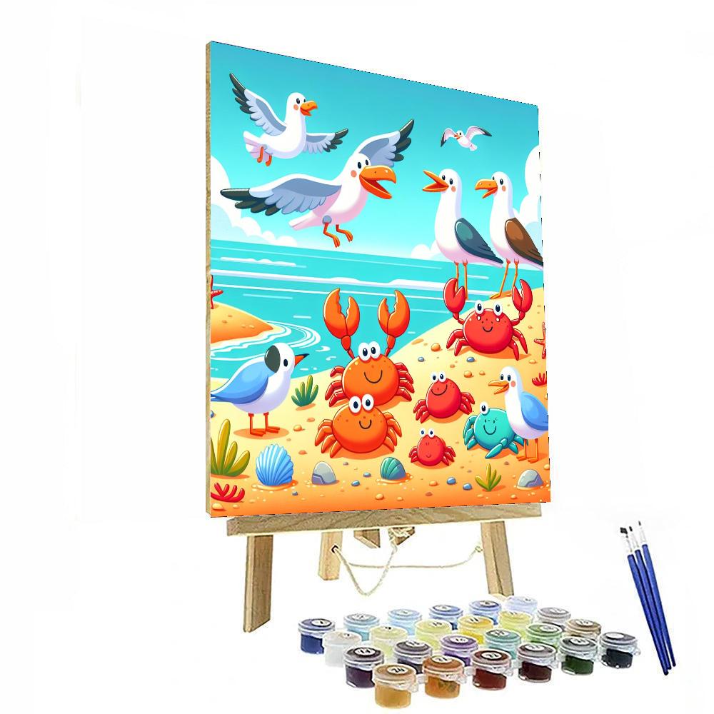Seaside Safari Paint By Numbers Art