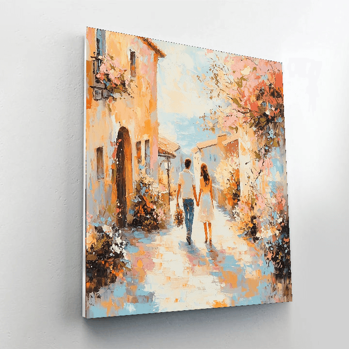 Turner Inspired Romantic Evening Stroll - DIY Painting By Numbers Kit