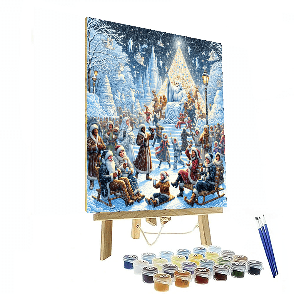 Quebec Winter Carnival - Quebec City, Canada Number Painting