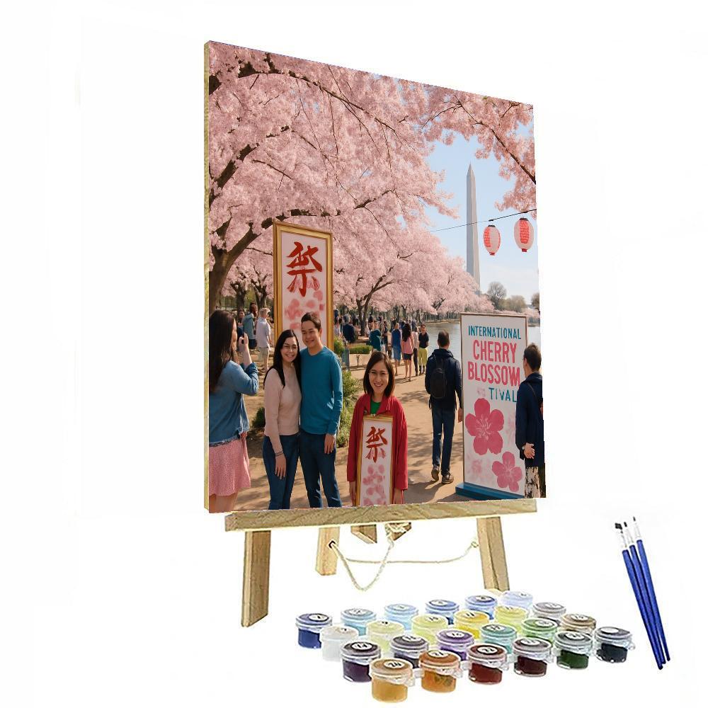 The International Cherry Blossom Festival Paint By Numbers Kits