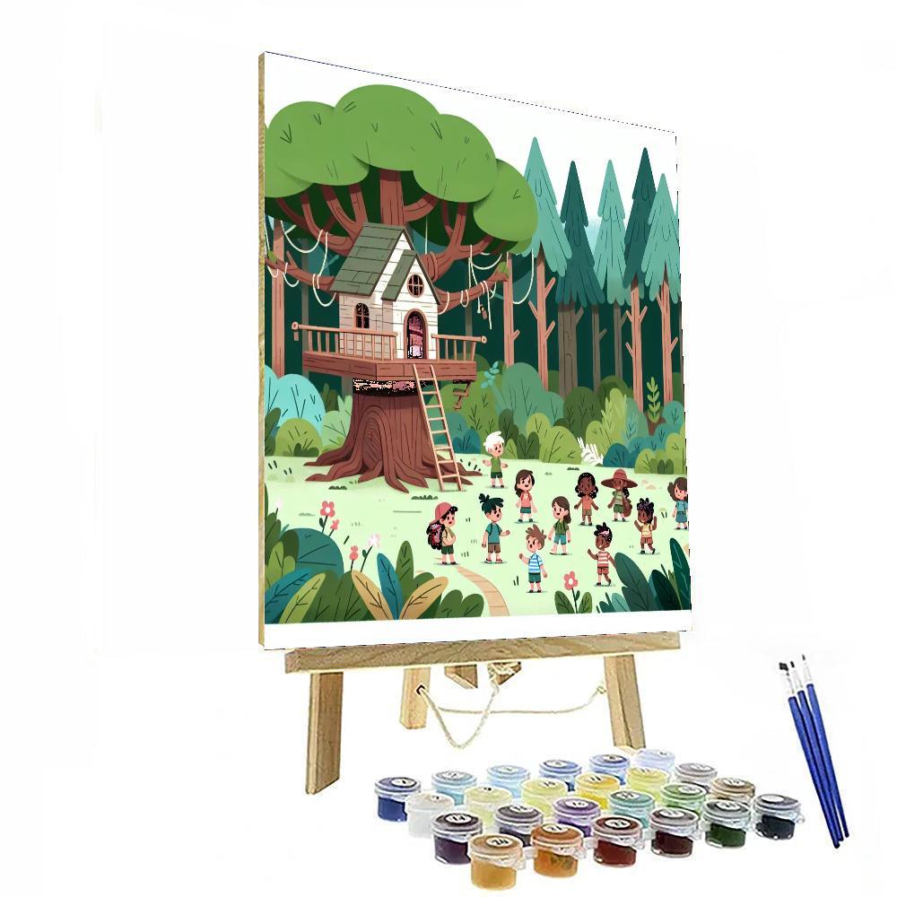 Magic Treehouse Expedition Paint By Numbers Art