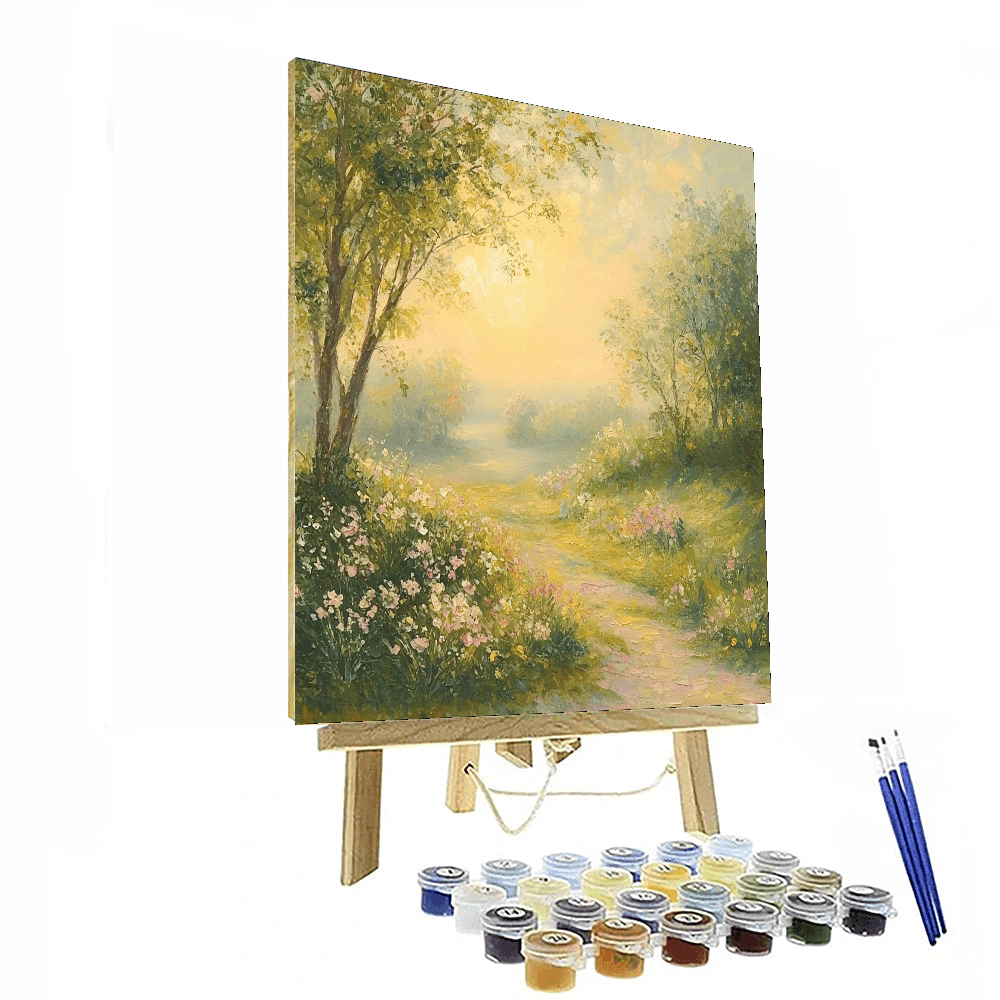 Renoir Inspired Pastel Meadow - DIY Painting By Numbers Kit