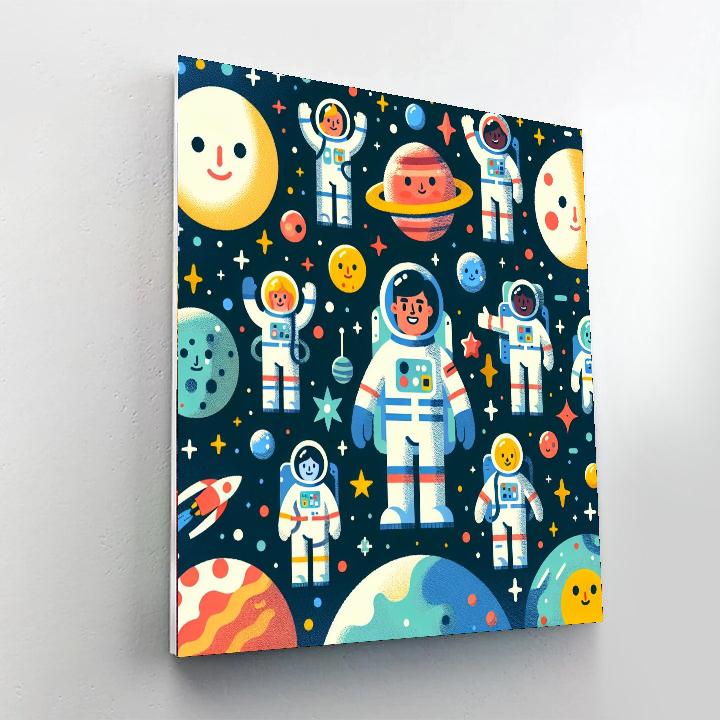 Grand Galactic Voyage Paint By Numbers Art