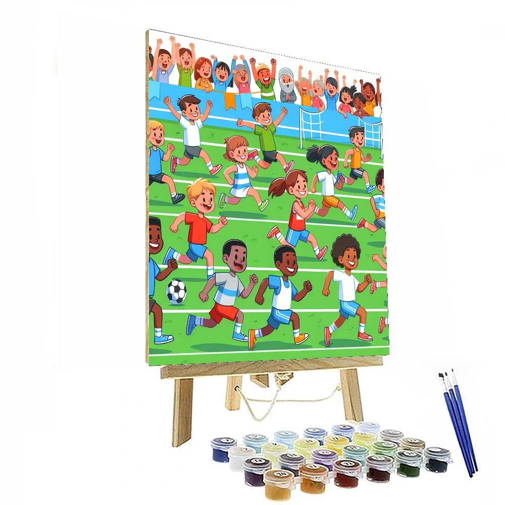 Epic Sports Day Painting Number Kit