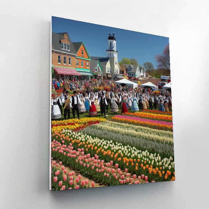 Tulip Time Festival - Holland, Usa Number Painting