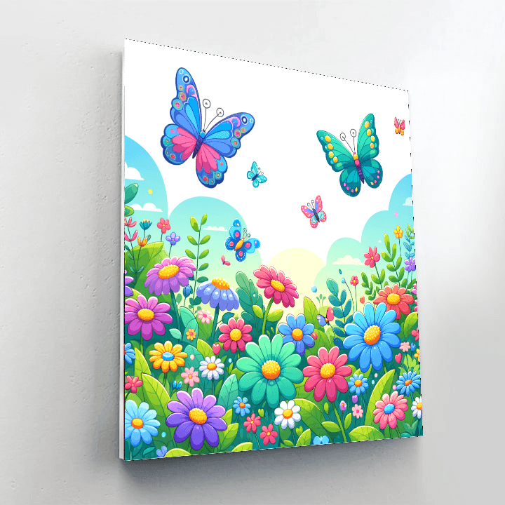 Butterfly Garden Adventure Paint By Color