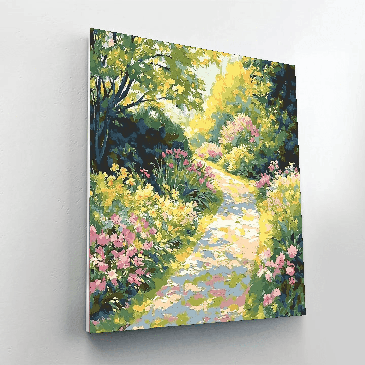 Claude Monet Inspired Sunny Garden Path  Paint By Numbers Kits