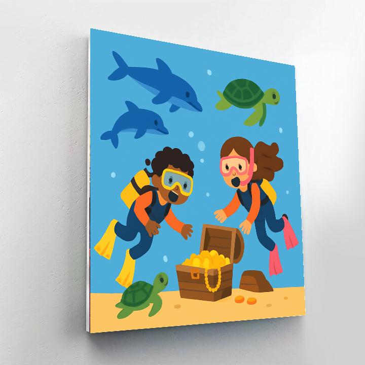 Underwater Treasure Expedition Painting By Numbers Kit