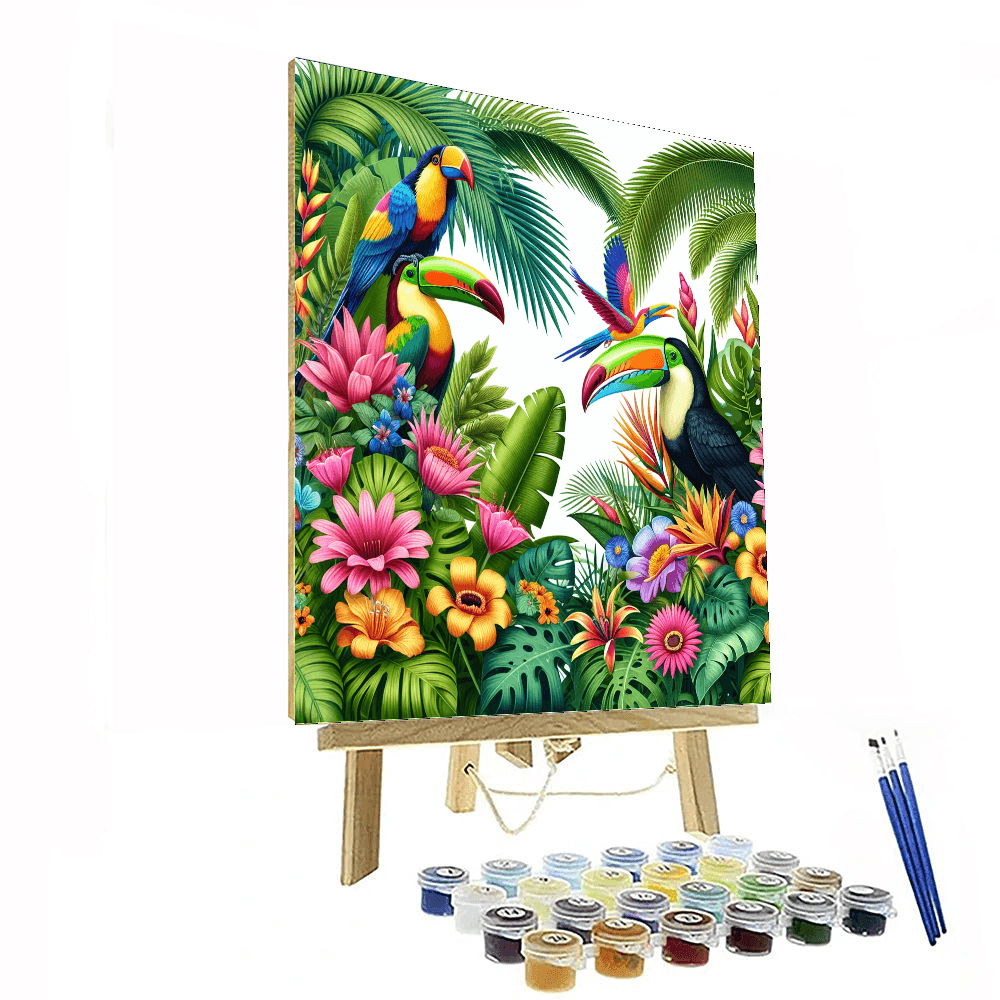 Lively Tropical Paradise - DIY Painting By Numbers Kit – Artistry Rack