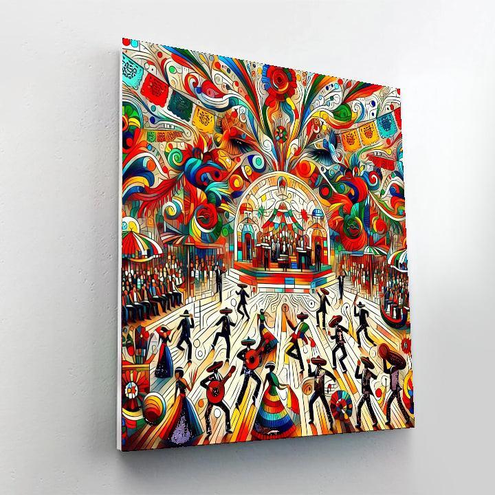 Lively Mexican Fiesta Celebration Paint By Numbers Kits