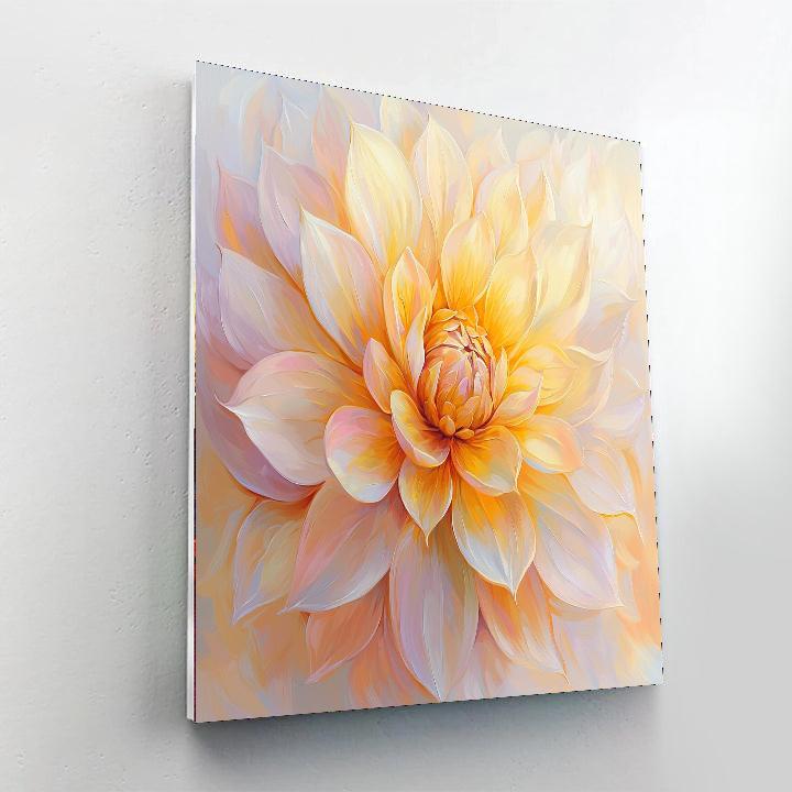 Leonardo Da Vinci Inspired Sunlit Bloom  Paint By Number