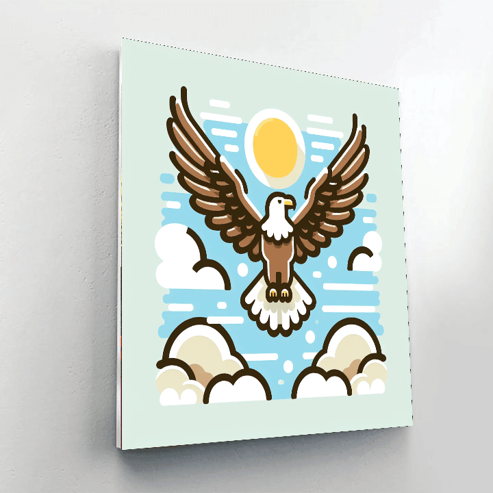 Daring Eagle Number Painting