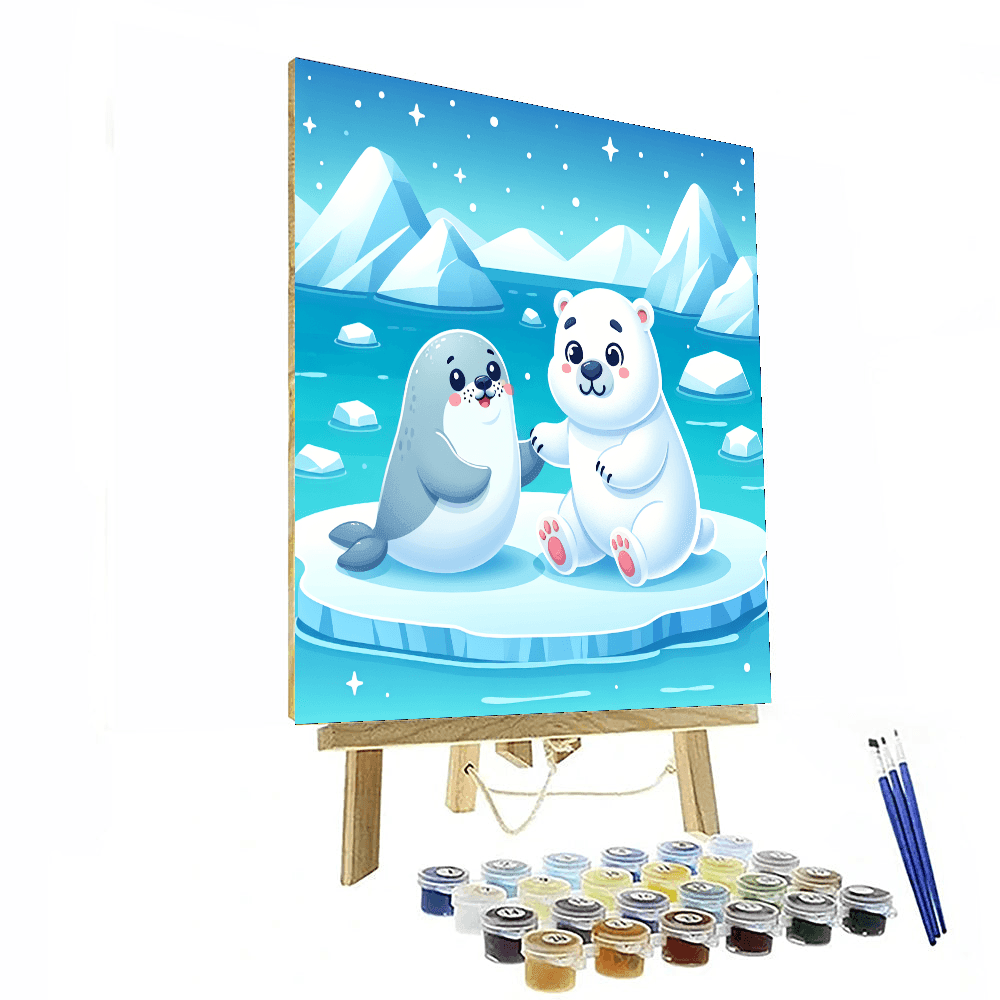 Adventure In The Arctic Painting By Numbers Kit