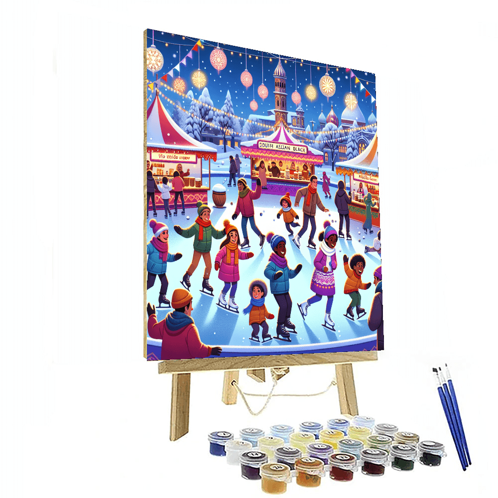 Frosty Winter Festival Painting By Numbers Kit
