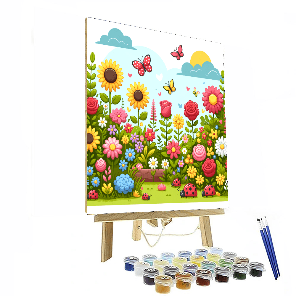 Nature's Colorful Palette Number Painting