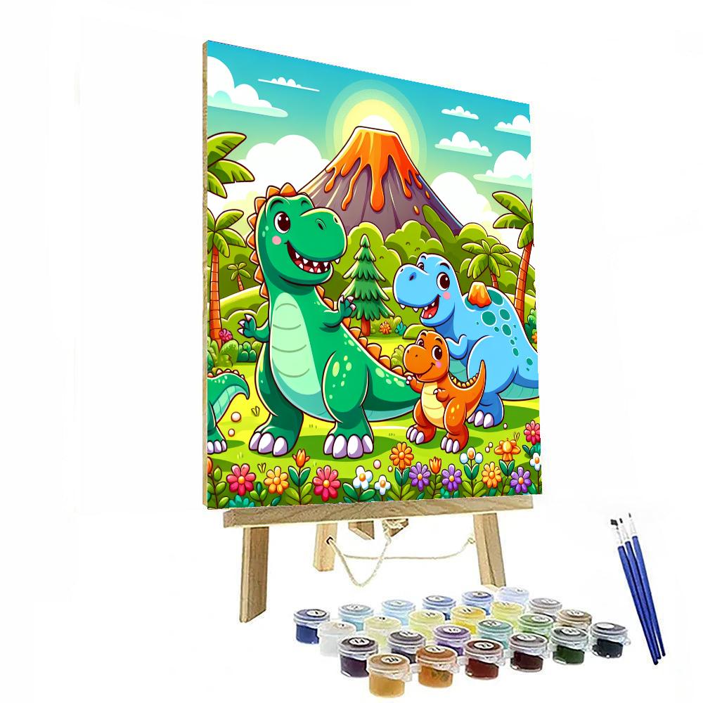 Dinosaur Playtime Paint By Numbers Kits