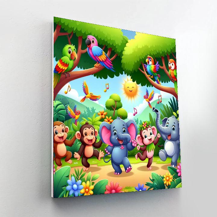 Joyful Jungle Jam Paint By Numbers