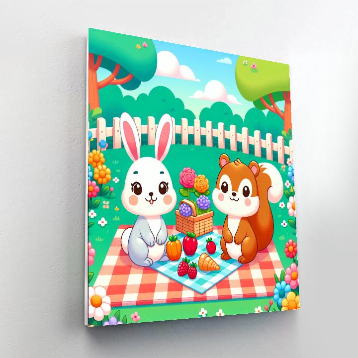 Garden Picnic With Friends Paint By Numbers Kits