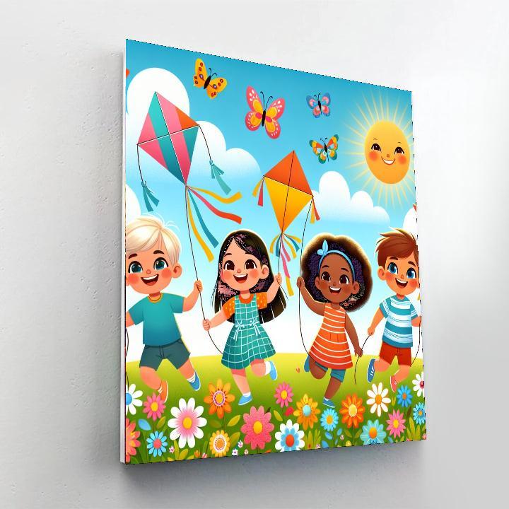 Kites And Sunshine Paint By Numbers