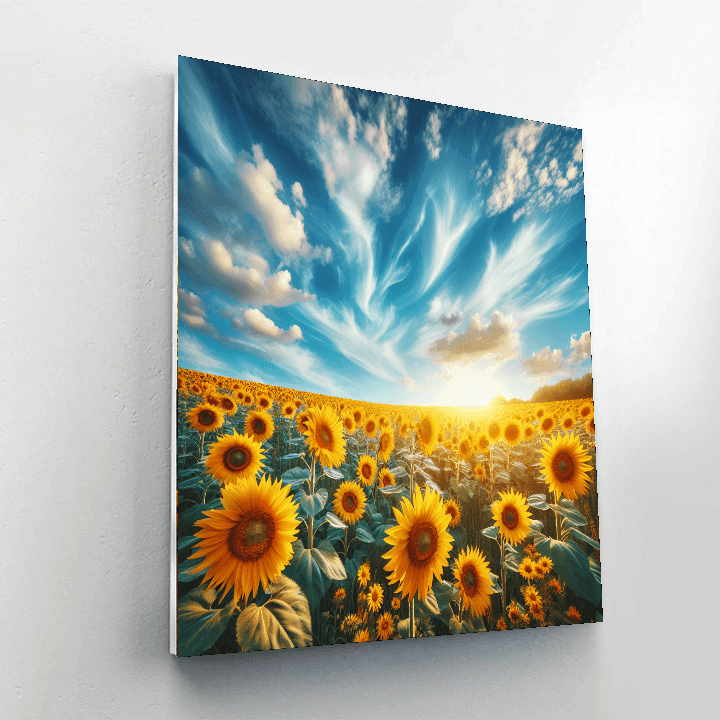 Sunflower Fields Forever Paint By Numbers Art
