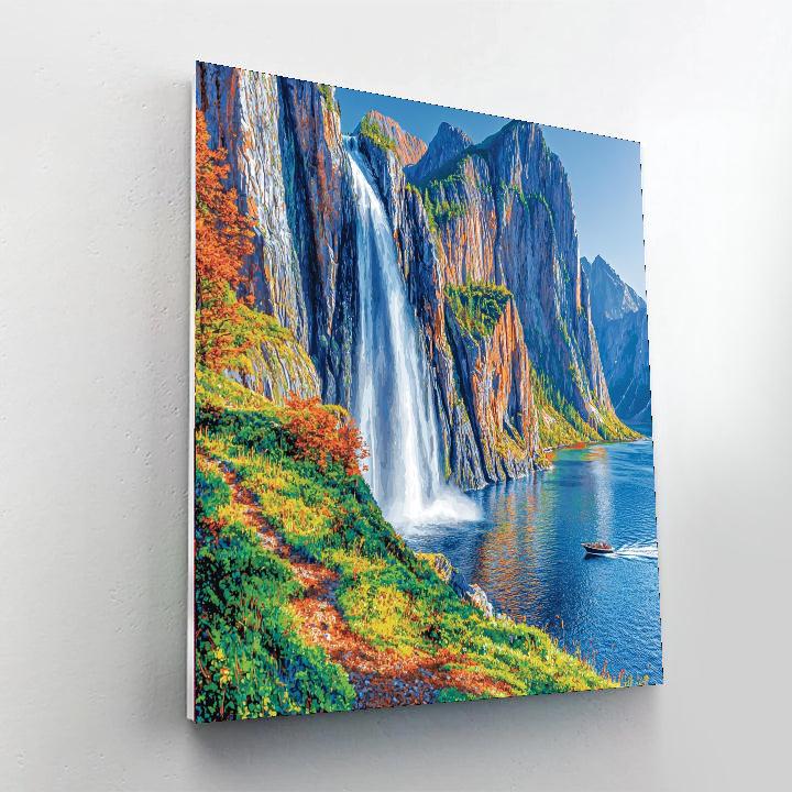 Norwegian Fjords Cruise Numbered Painting Kits