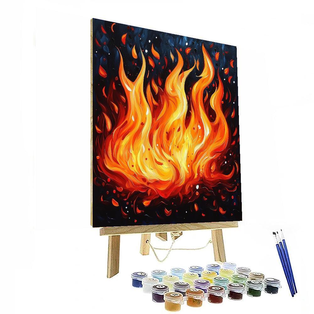 Caravaggio Inspired Flames Of Passion  Painting By Numbers Kit