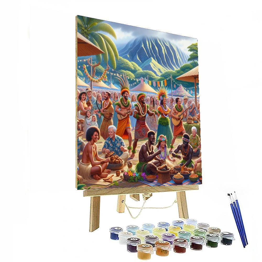 Pahoa's Lava Festival Paint By Numbers