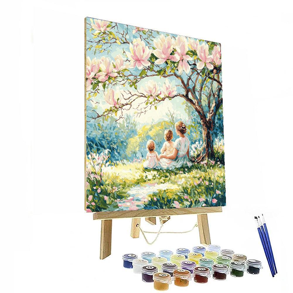 Under The Magnolia Tree Painting Number Kit